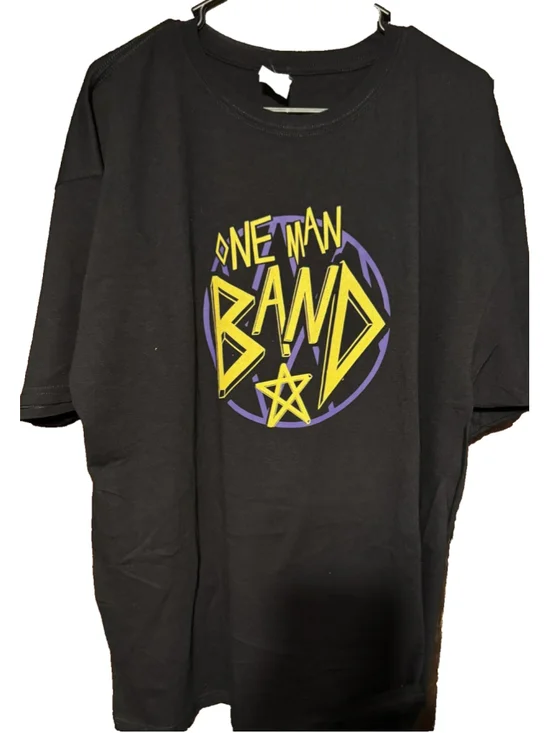 Heath Slater One Man Band WWE T Shirt Men's Size XXL Black New Without Tags - Picture 1 of 17